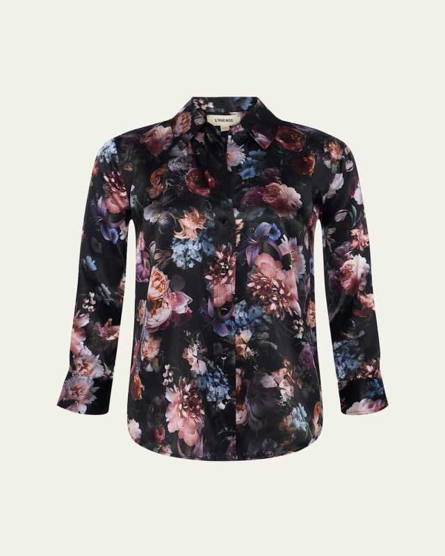 Dani Floral Silk Blouse